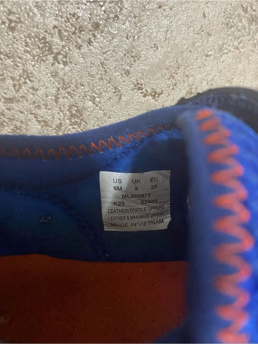 Merrell Kids Blue Mesh Hook-and-Loop Water Shoes
